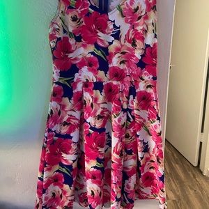 Boutique floral dress, derby dress, occasion dress